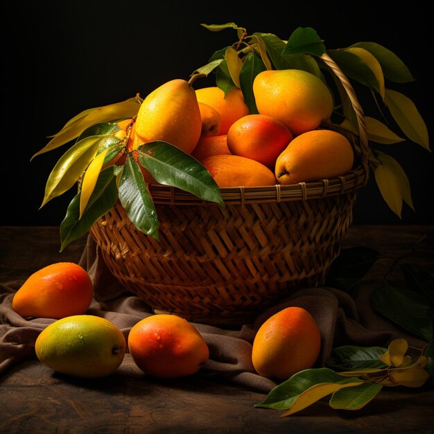 A Fresh Mango Basket