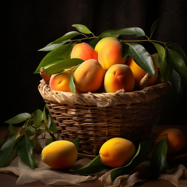 Корзина свежего манго