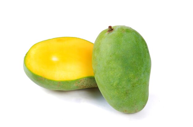 Fresh mango isolated on a white background