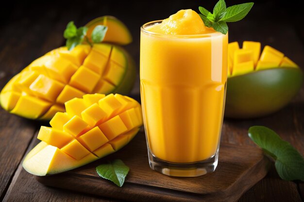 fresh mango smoothies