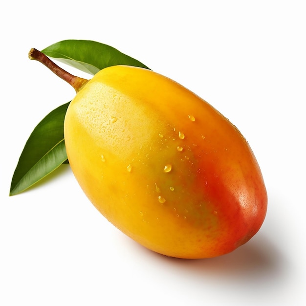 Fresh mango on white background