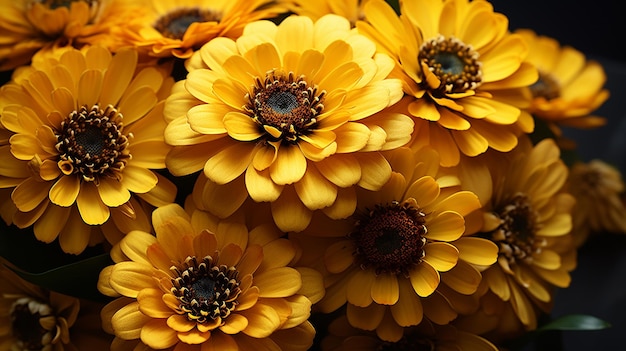 Fresh marigold flowers hd 8k wallpaper stock photographic image