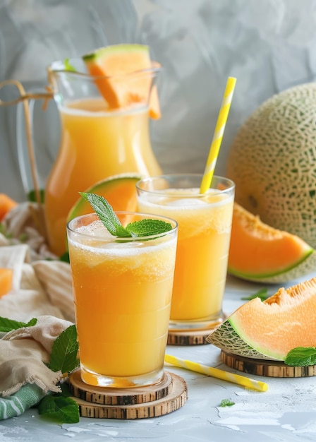 Fresh melon juice