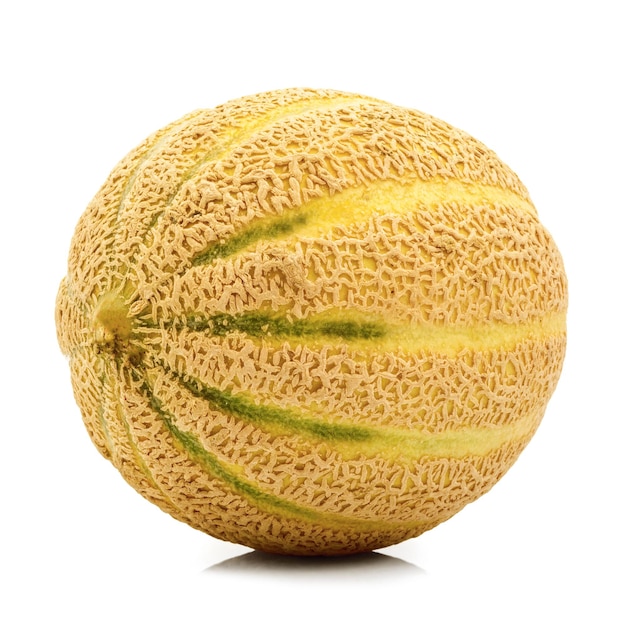 Fresh melon on white background