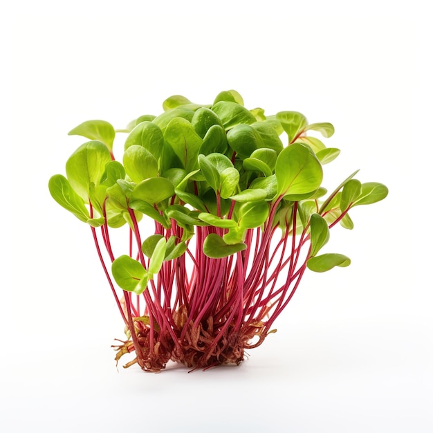 Fresh microgreen sorrel leaves