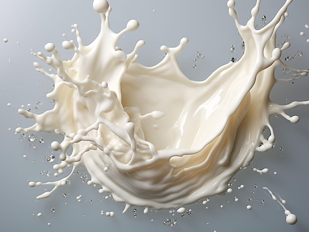 Fresh Milk Splash Generative AI