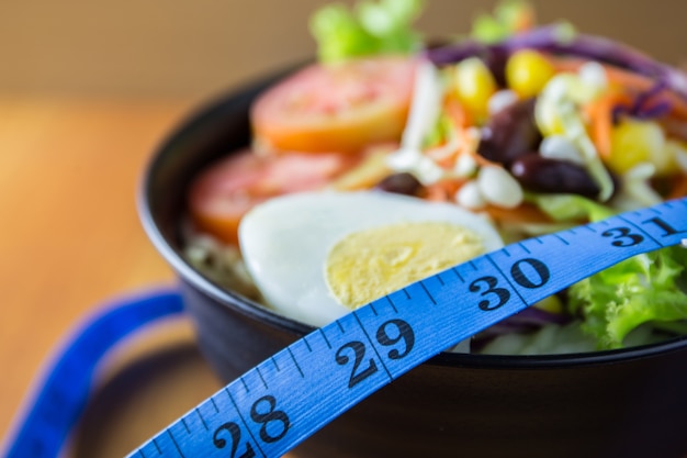 Fresh mixed vegetables salad