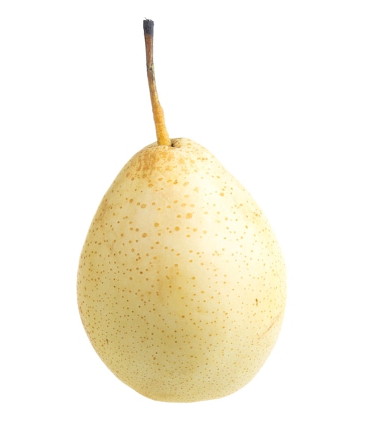 Fresh nashi pear on a white background