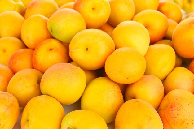 Fresh natural apricot close up