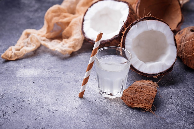 Fresh natural healthy  coconut water. 