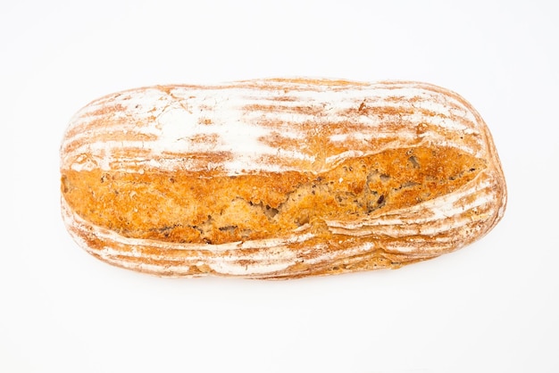 Photo fresh natural rye yeastfree bread handmade from natural ingredients for vegetarians