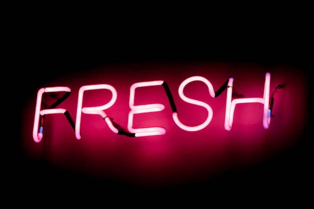 Photo fresh neon light