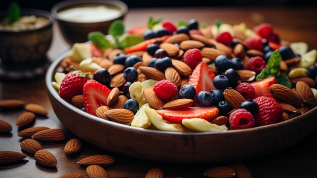 Fresh and nutty trail mix