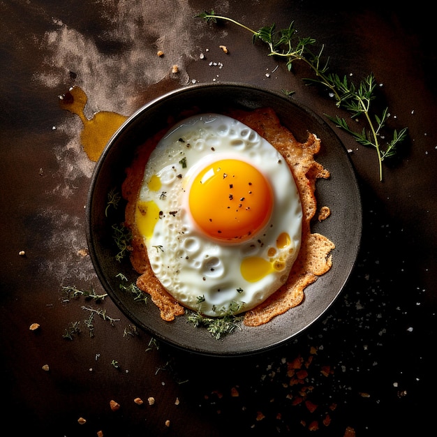 A Fresh omelet on a saucepan