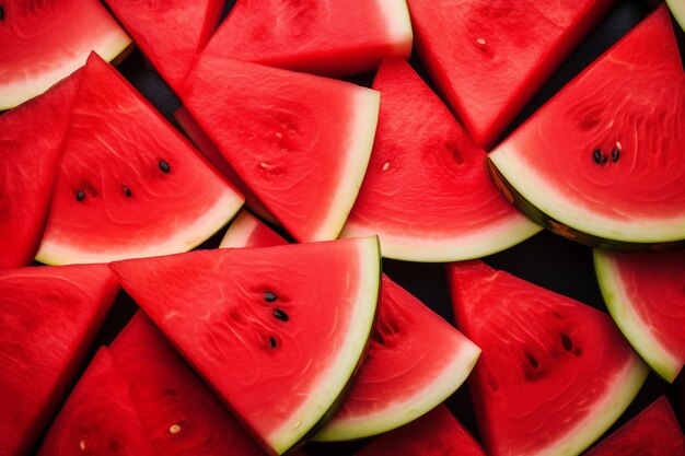 Fresh open watermelon background arranged together representing healthy diet concept