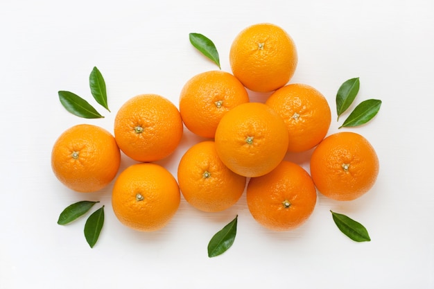 Fresh orange citrus fruit isolated