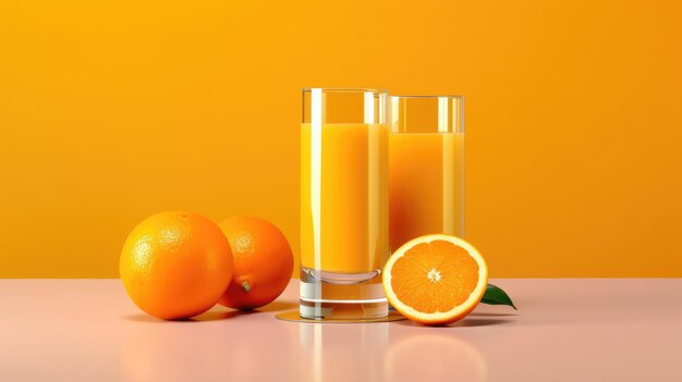 Fresh orange drink