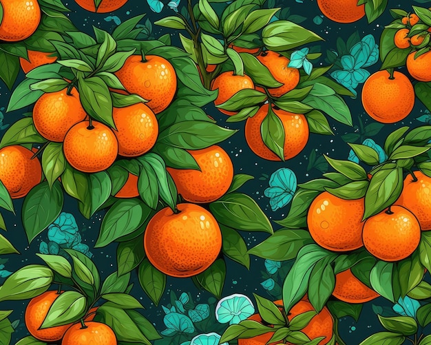 사진 스튜디오 배경 레스토랑과 정원 배경에서 날아다니는 신선한 오렌지 과일