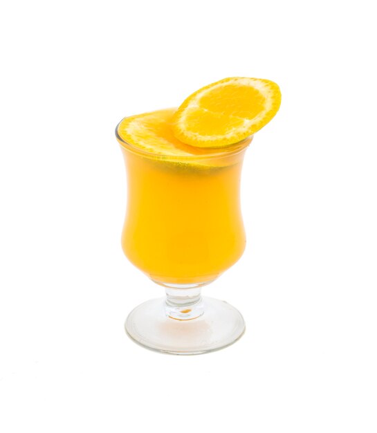 Photo fresh orange fruit juice and slices of orange