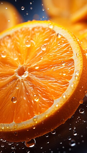 A Fresh Orange Fruits Photography with Cinematic Watersplash