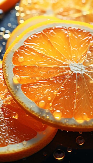 A fresh orange fruits photography with cinematic watersplash