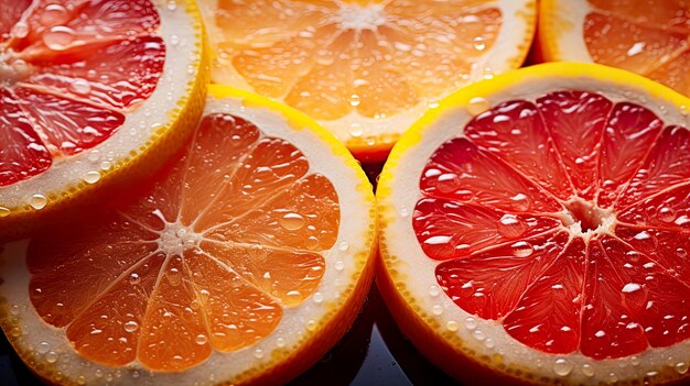 Fresh orange fruits with splash water Generate AI