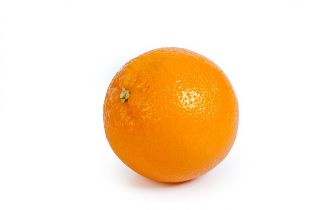 Fresh orange isolated on white background