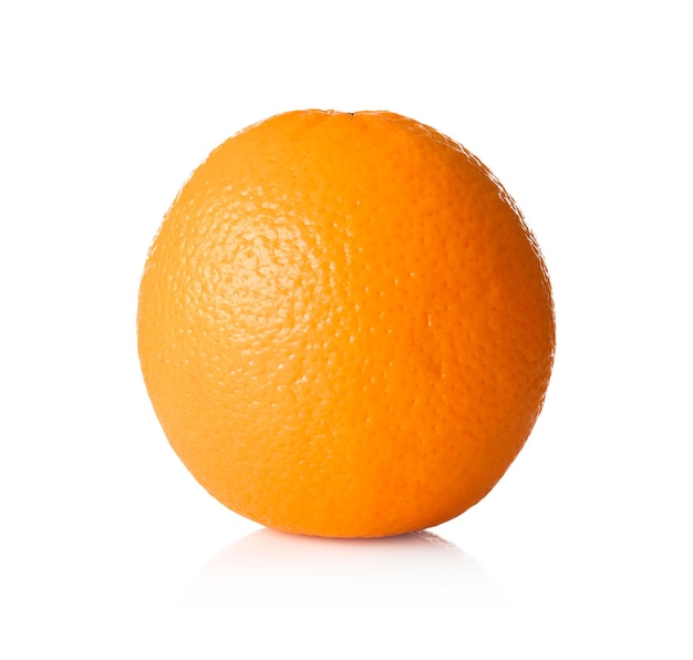 Fresh orange isolated on white