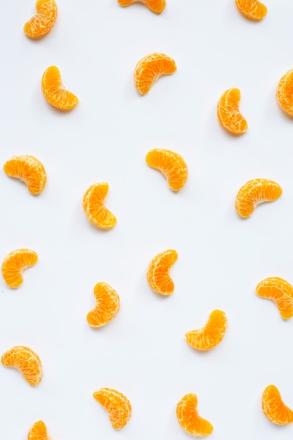 Fresh orange isolated on white 