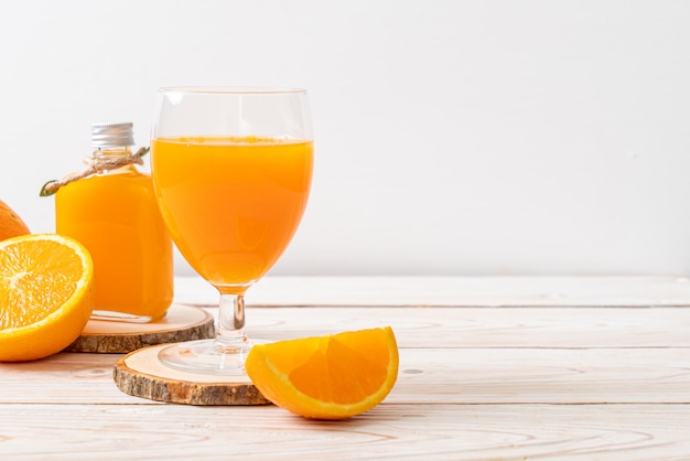 fresh orange juice glass