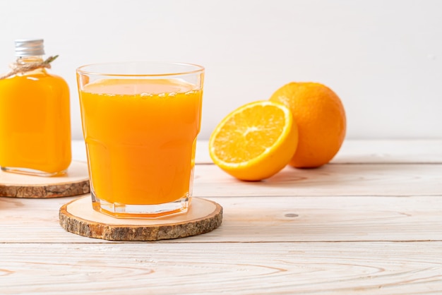 fresh orange juice glass