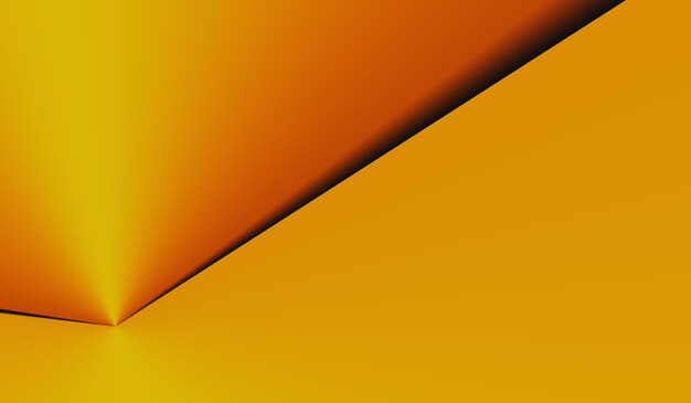 Fresh orange paper origami geometry abstract background