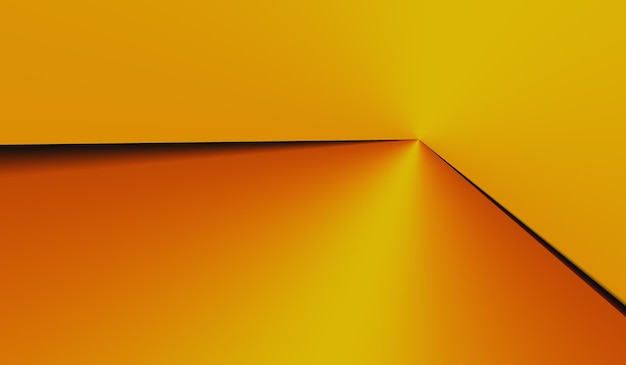 新鮮なオレンジ色の紙折り紙の幾何学の抽象的な背景