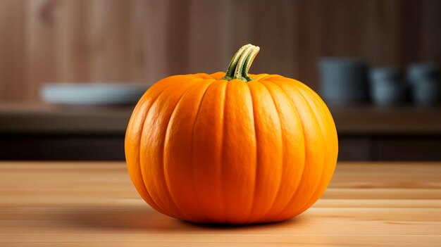 Fresh orange pumpkin