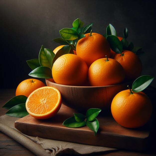 Fresh Orange for social media template design post banner and orange juice