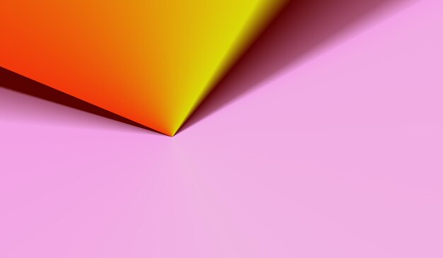 Fresh orange on sweet pink abstract background