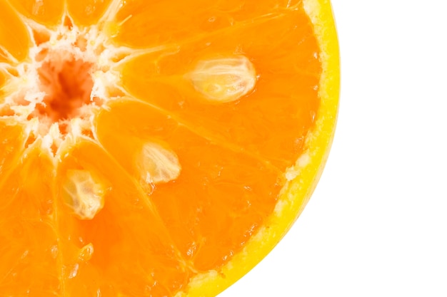 Photo fresh orange on white background