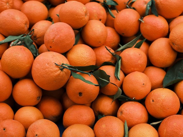 Fresh oranges in the market