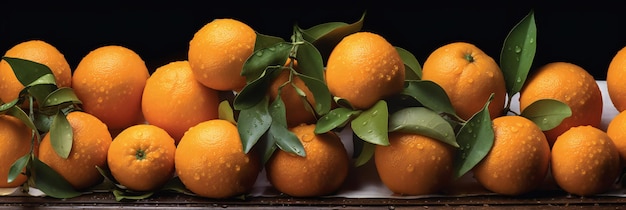 テーブルの上の新鮮なオレンジ