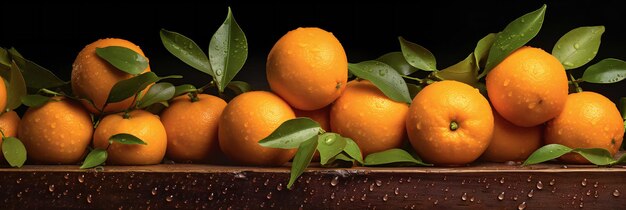 Fresh oranges on the table