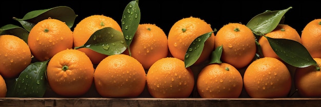 Fresh oranges on the table