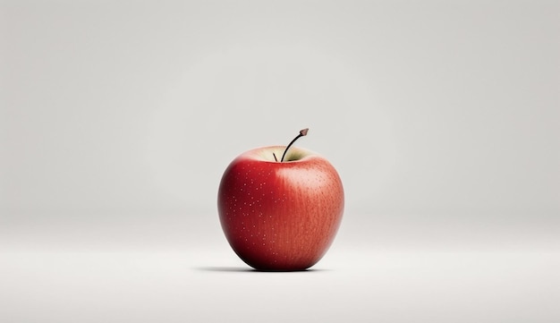 Fresh organic apple juicy and ripe generative AI