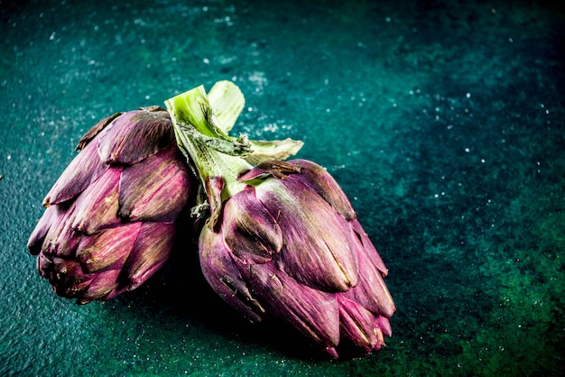 Fresh organic artichoke flower