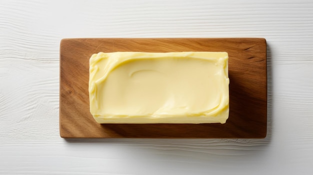 Fresh Organic Butter Dairy product Photorealistic Horizontal Background. Lactose And Protein Rich Food. Ai Generated Backdrop with Copyspace. Creamy Butter Dairy product.