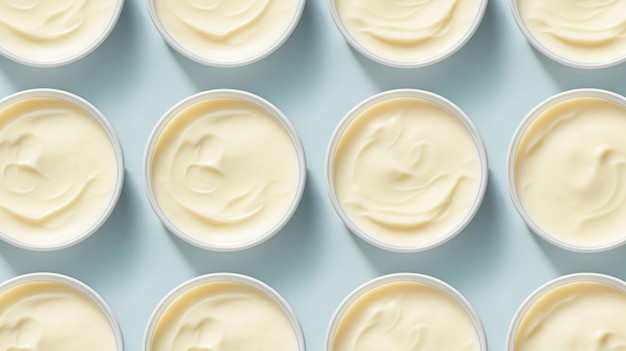 Fresh Organic Buttermilk Dairy product Horizontal Background