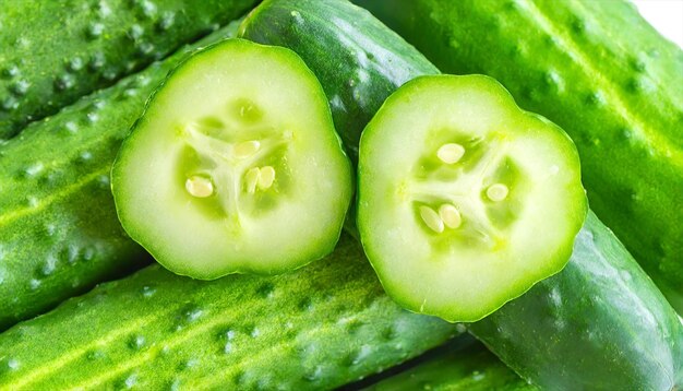 fresh organic cucumbers