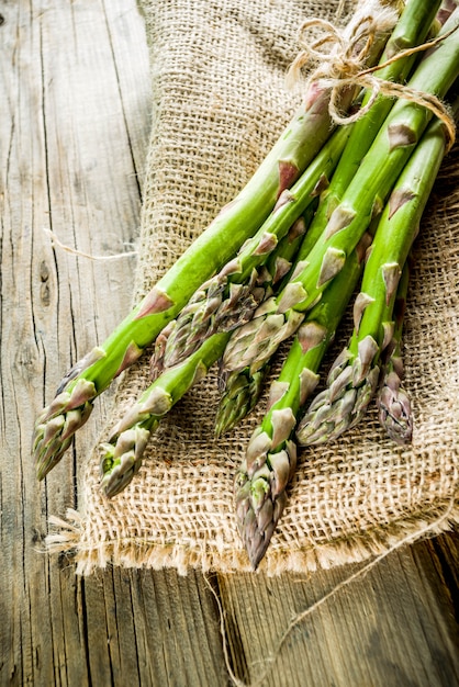 Fresh organic farm asparagus