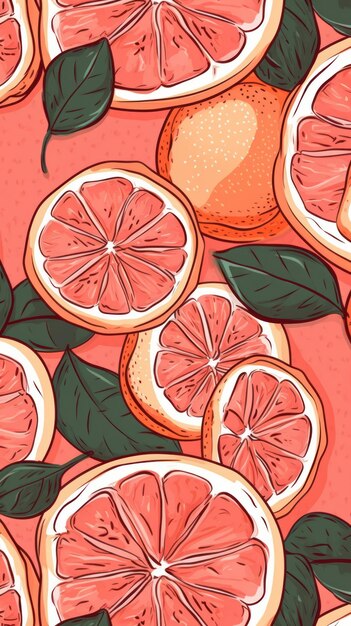 Photo fresh organic grapefruit fruit vertical background illustration