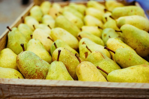 Fresh organic pears