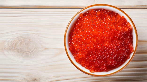 Fresh Organic Red Caviar Fish Horizontal Background.